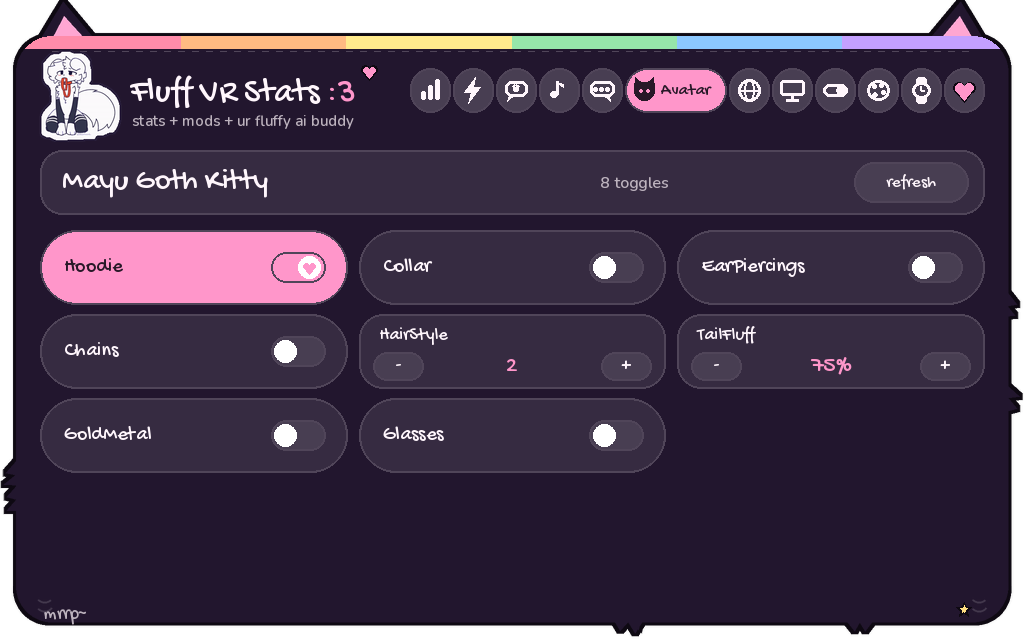 Avatar tab